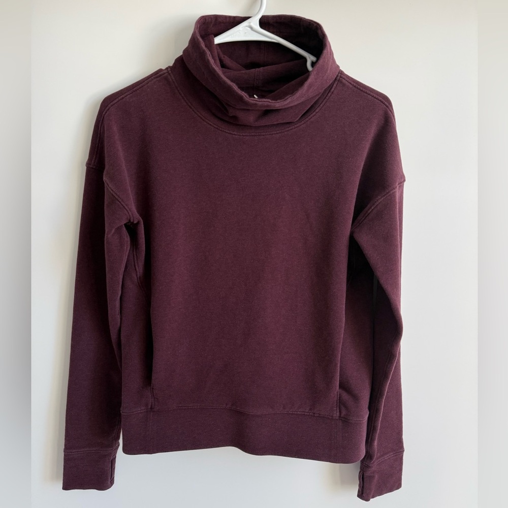 Lululemon Funnel Neck Pullover in Dark Purple, Size 2
